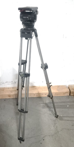 Ozen Miller Two Stage Tripod (Max Hight 62") w/ Agile 10 Fluid Head In Soft Carrying Case