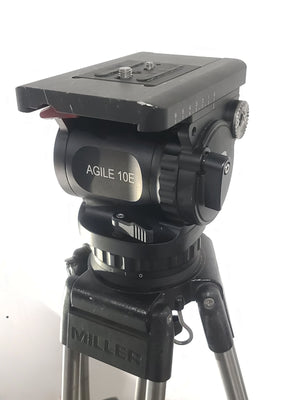 Ozen Miller Two Stage Tripod (Max Hight 62") w/ Agile 10 Fluid Head In Soft Carrying Case
