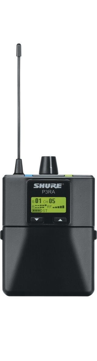 Shure P3RA - Premium Wireless Bodypack Receiver for PSM300 System (H20 Band: 518-542 MHz)