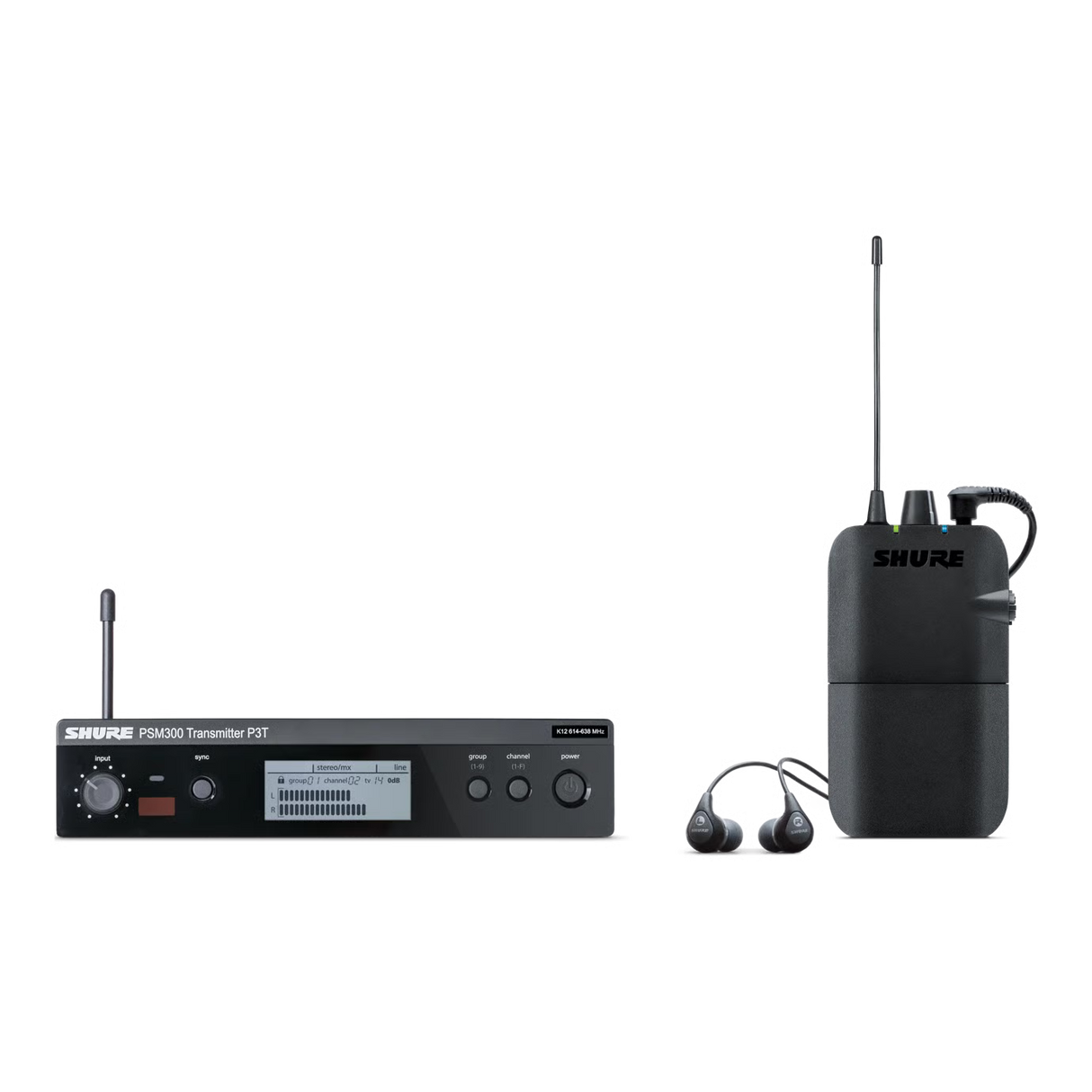 Shure P3TR112GR - PSM 300 Wireless In-Ear Monitoring Set