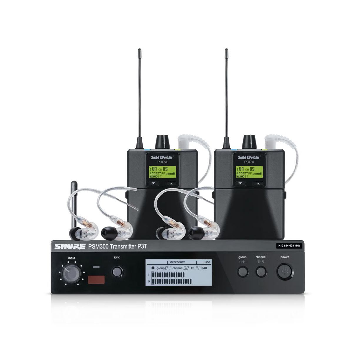 Shure P3TRA215TWP - PSM300 Twinpack Pro