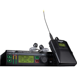 Shure PSM 900 Wireless Personal Monitor System with SE425-CL Earphones (Clear, G7: 506 to 541 MHz)