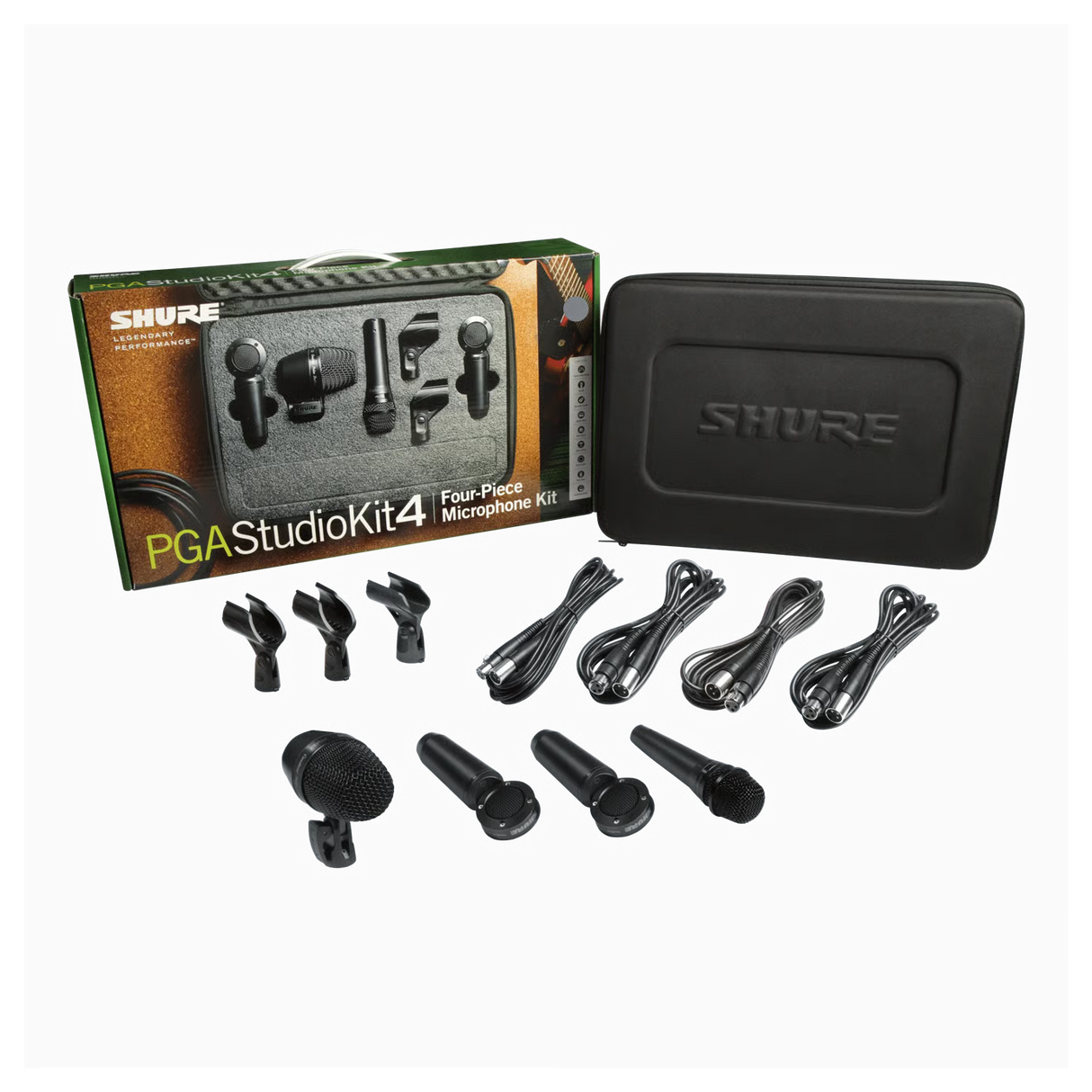 Shure PGAStudioKit4 4-Piece Studio Microphone Kit