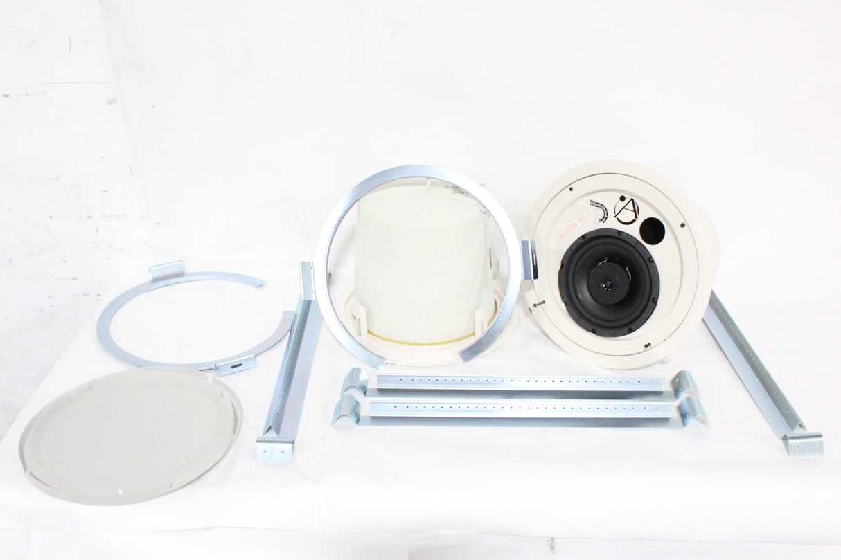 Pair Of Atlas Sound FAP82T Coaxial In-Ceiling Speakers