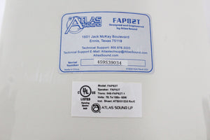 Pair Of Atlas Sound FAP82T Coaxial In-Ceiling Speakers