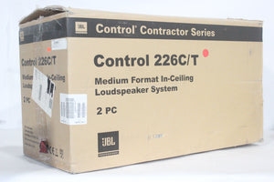 Pair of JBL Control 226CT Two-Way Loudspeakers (In Original Box)
