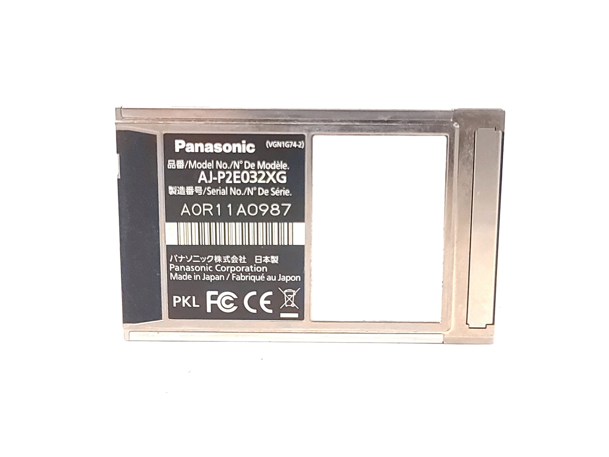 Panasonic AJ-P2E032XG P2 E-Series 32GB Memory Card in Plastic Case