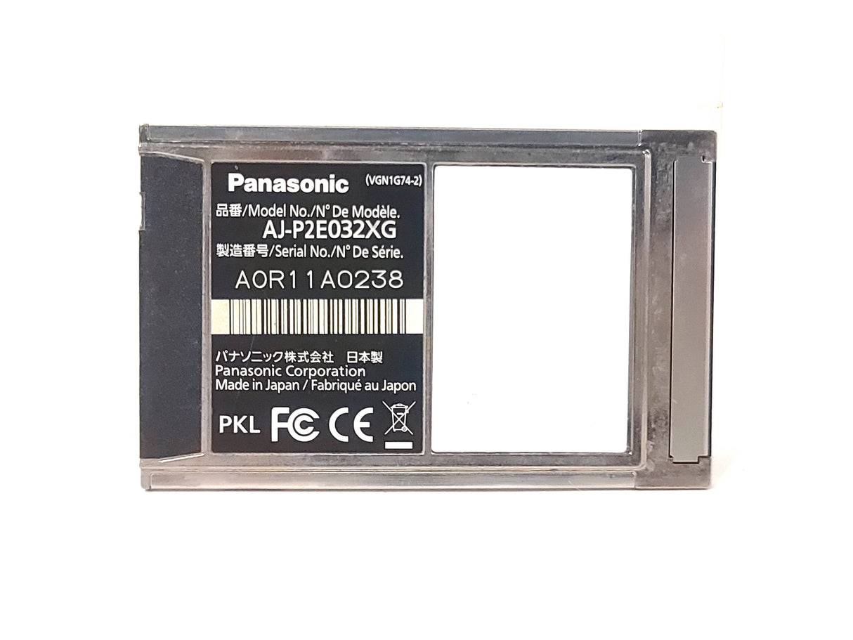 Panasonic AJ-P2E032XG P2 E-Series 32GB Memory Card in Plastic Case
