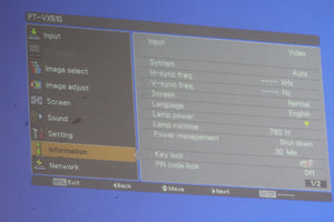 Panasonic PT-VX510 5,500 Lumens XGA Large Venue Projector (760 Lamp Hours)