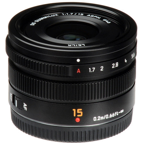 Panasonic H-X015K LUMIX G LEICA DG SUMMILUX H-X015K Lens 15mm F1.7 ASPH