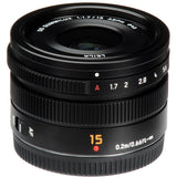 Panasonic H-X015K LUMIX G LEICA DG SUMMILUX H-X015K Lens 15mm F1.7 ASPH