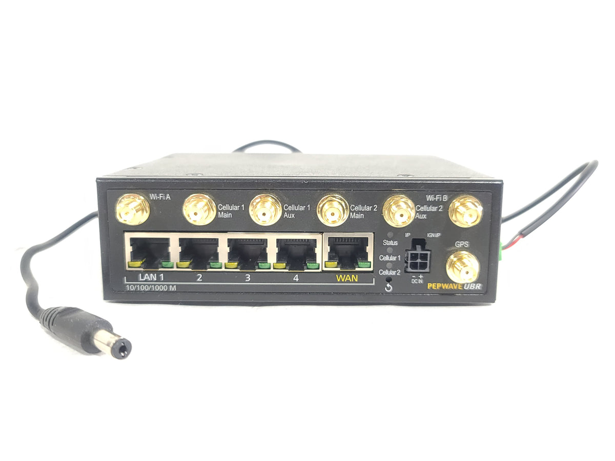 Peplink UBR-LTE Dual Cellular Router w/ Charger, Antenna & PSU