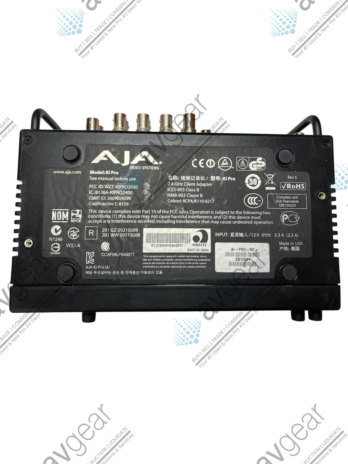 AJA Ki Pro Video Recorder w/ KI-STOR500-USB 500GB Hard Disk Drive Storage Module