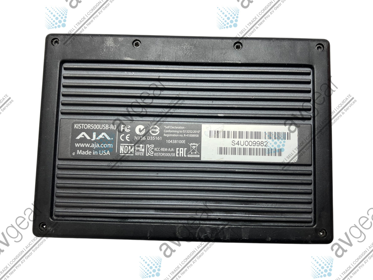 AJA Ki Pro Video Recorder w/ KI-STOR500-USB 500GB Hard Disk Drive Storage Module