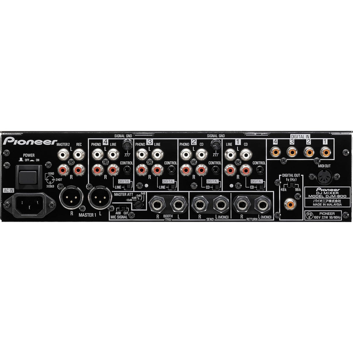 Pioneer DJM-800 4-Channel High-End Digital Mixer