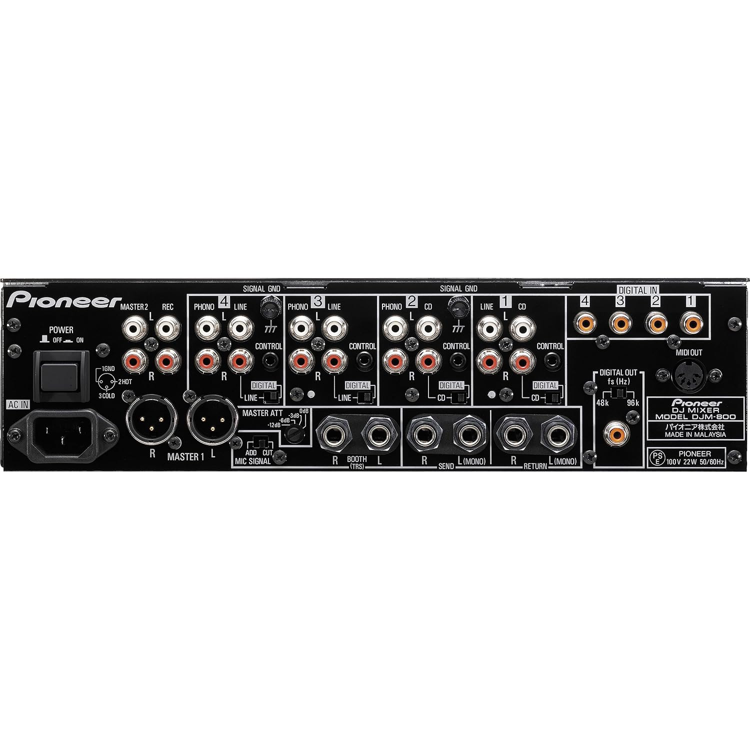 Pioneer DJM-800 4-Channel High-End Digital Mixer