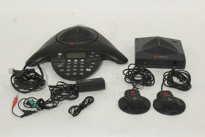 Polycom SoundStation 2W EX DECT Conference Phone w/ (2) Expandable Microphones in Pelican 1550 Case