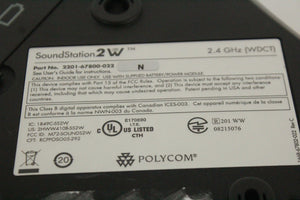 Polycom SoundStation 2W EX DECT Conference Phone w/ (2) Expandable Microphones in Pelican 1550 Case