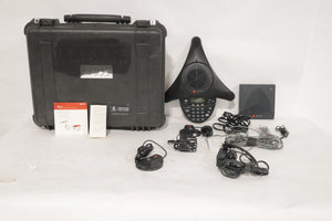Polycom SoundStation 2W (Non-Expandable) w/ Extended Microphones in Pelican 1550 Hard Case