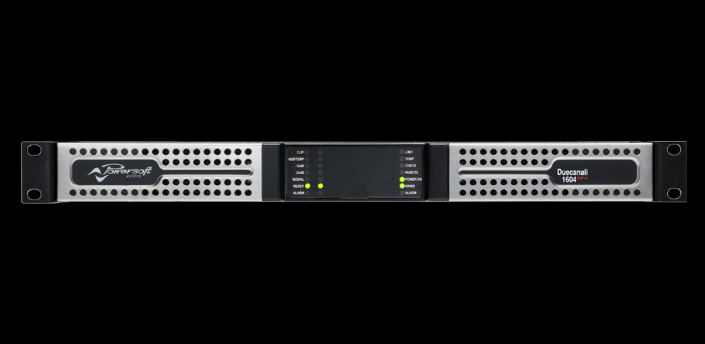 Powersoft DUECANALI 1604 DSP+DANTE 2-Channel High-Performance Amplifier Platform with DSP and Dante