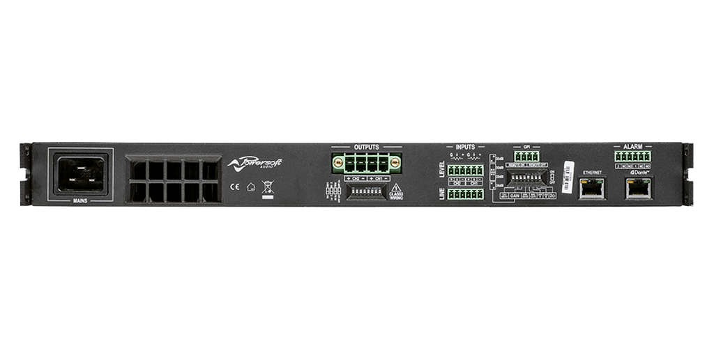 Powersoft Duecanali 1604 4-Channel 1600W Power Amp with DSP