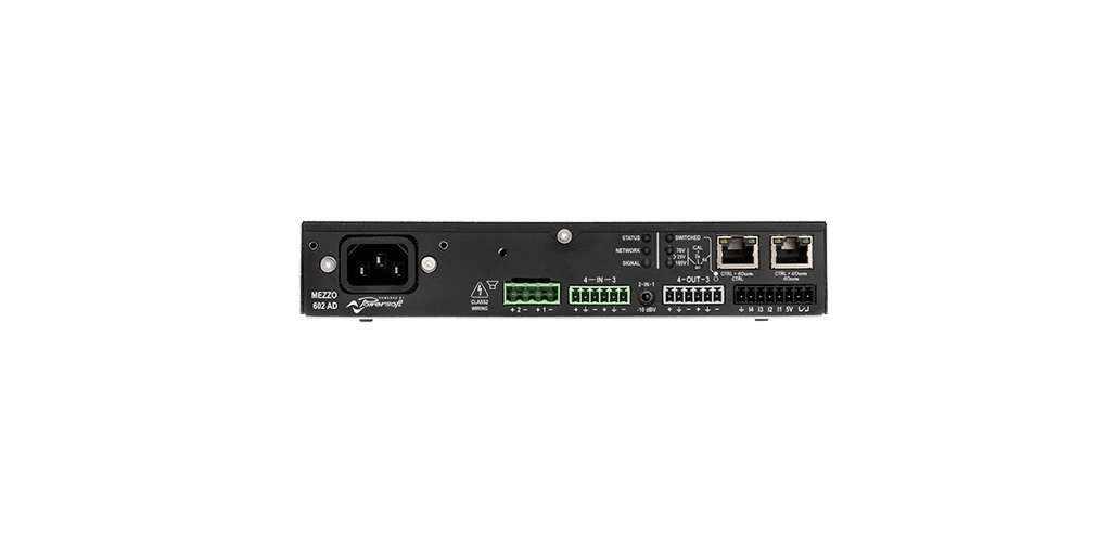 Powersoft Mezzo 602 AD 2-Channel 600W Compact Power Amplifier with DSP