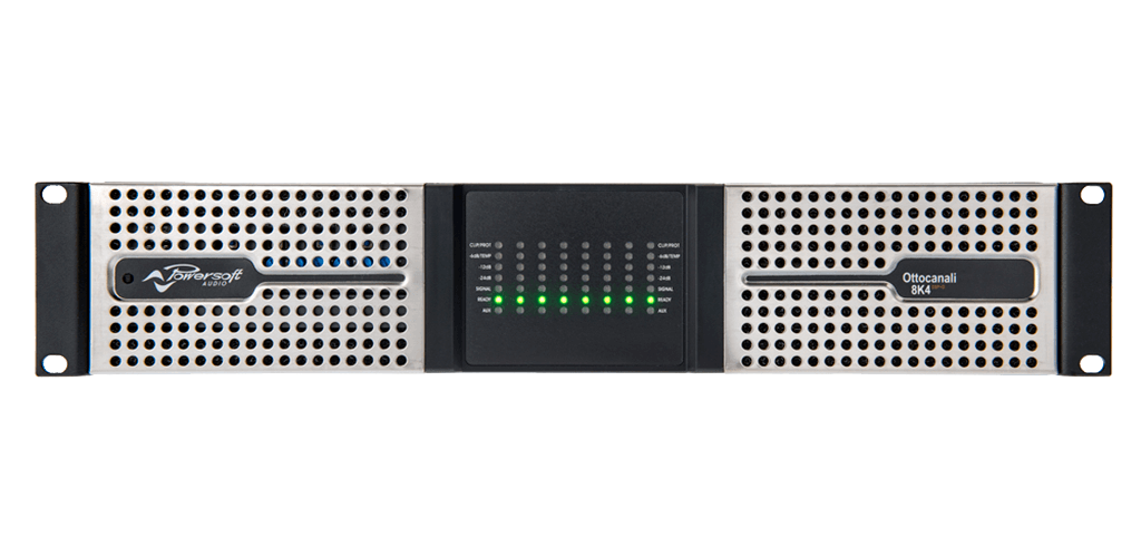 Powersoft Ottocanali 8K4 8-Channel Power Amplifier for Lo-Z and Hi-Z Transducers