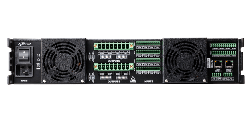 Powersoft Ottocanali 8K4 8-Channel Power Amplifier for Lo-Z and Hi-Z Transducers