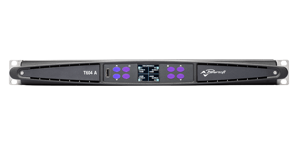Powersoft T604 A 4-Channel High-Performance Amplifier Platform with DSP