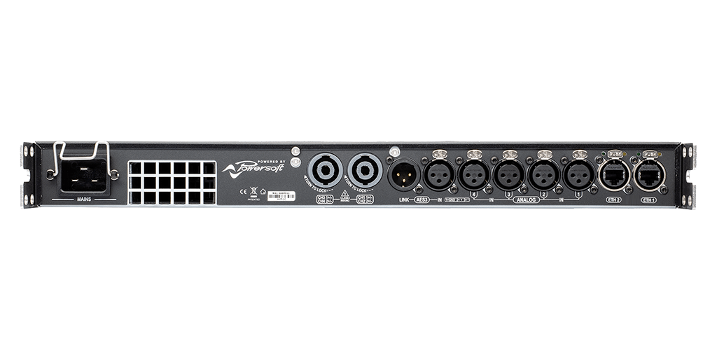 Powersoft T604 A 4-Channel High-Performance Amplifier Platform with DSP