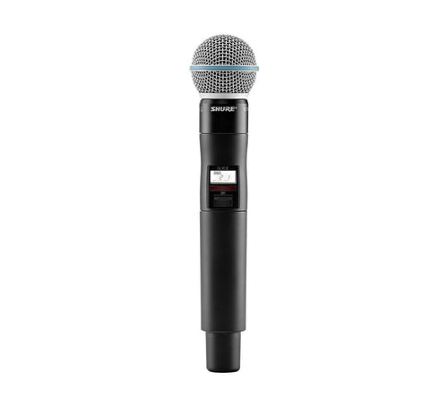 Shure QLXD2/B58A Digital Handheld Wireless Microphone Transmitter with Beta 58A Capsule (X52 Band: 902-928 MHz)