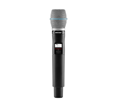 Shure QLXD2/B87C Digital Handheld Wireless Microphone Transmitter with Beta 87C Capsule (G50 Band: 470-534 MHz)