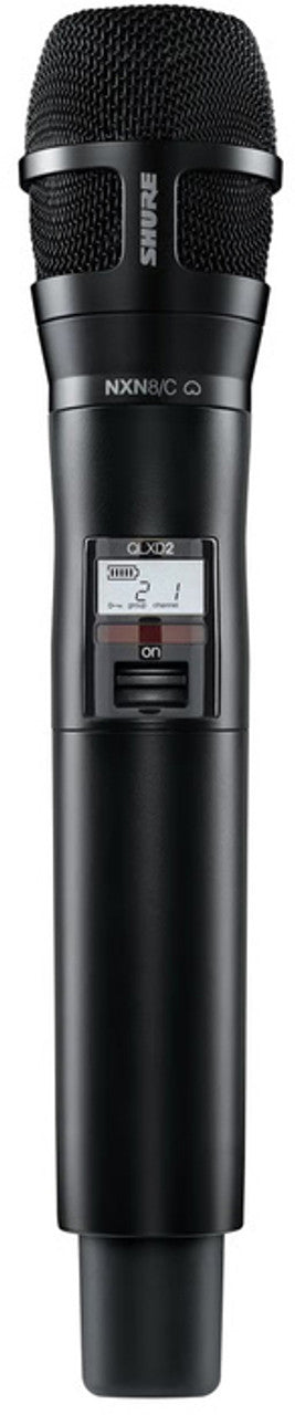 Shure QLXD2/N8CB Handheld Transmitter with Nexadyne 8/C Cardioid Microphone