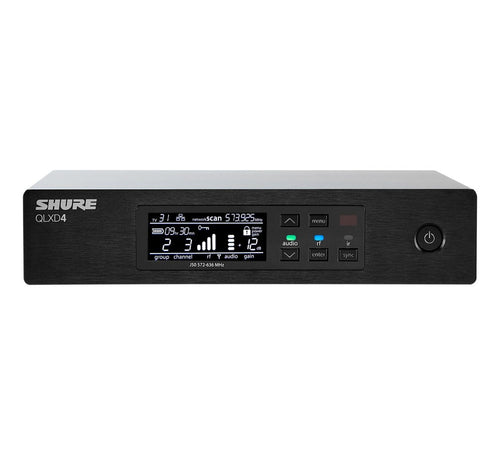 Shure QLXD4 - Digital Wireless Receiver (J50A Band: 572-616 MHz)