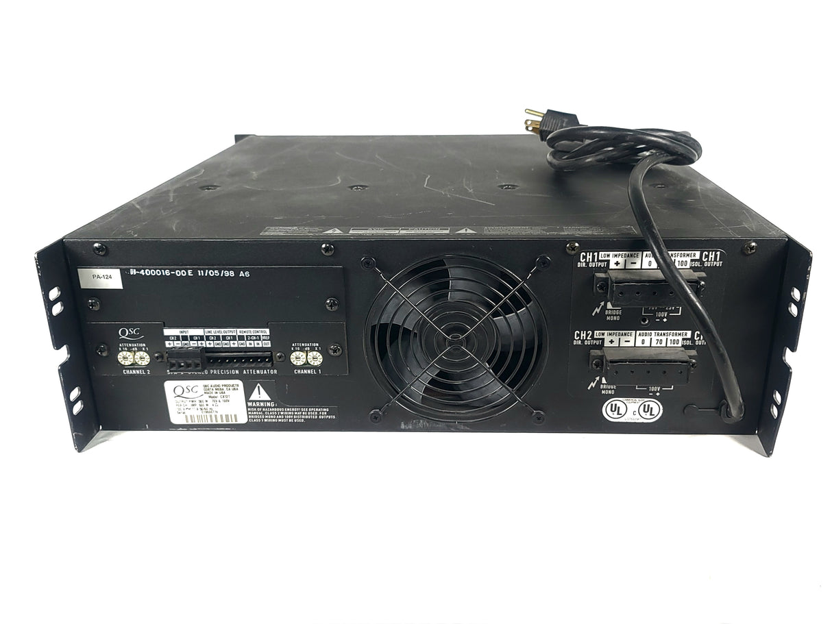 QSC CX12T CX Series 2-channel Professional Power Amplifier