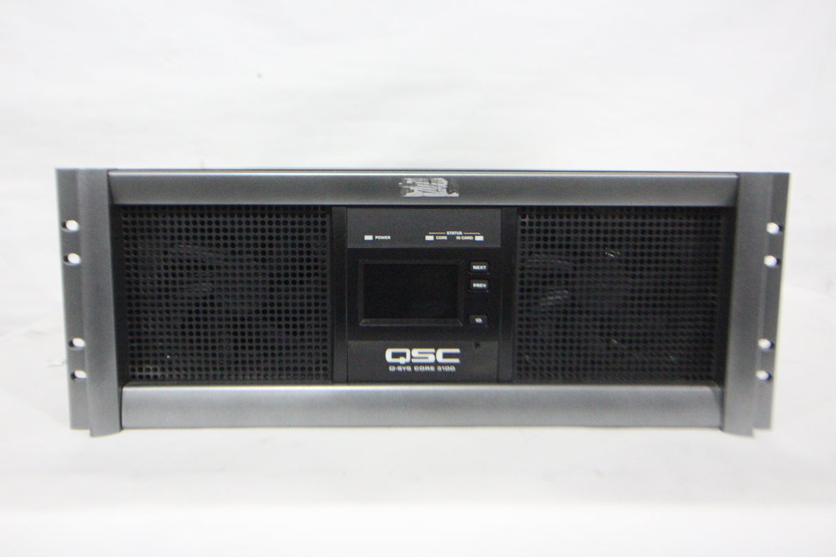 QSC Q-SYS Core 3100 Enterprise System Platform (FOR PARTS - Screen Damage)(1583-290)
