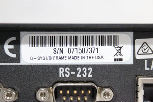 QSC Q-SYS I/O Frame + (3) CIML4 Input Cards