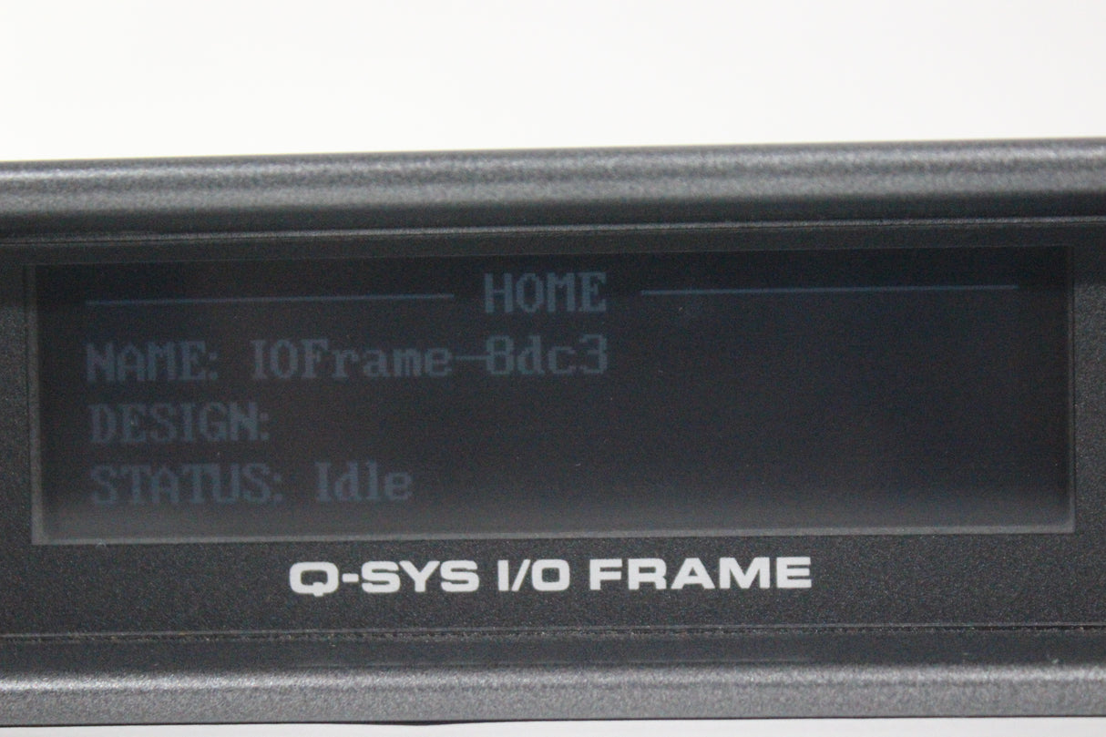 QSC Versatile Q-SYS I/O Frame Network Interface (1583-238)
