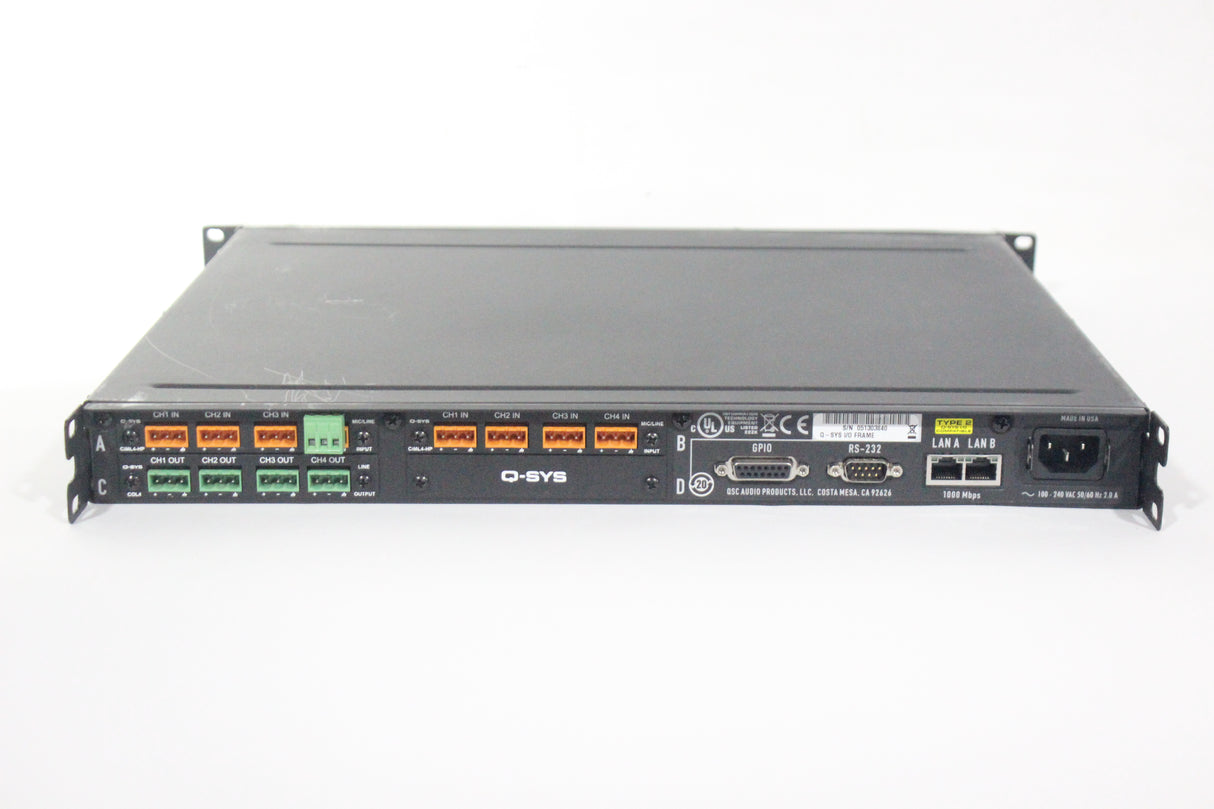 QSC Versatile Q-SYS I/O Frame Network Interface (1583-238)