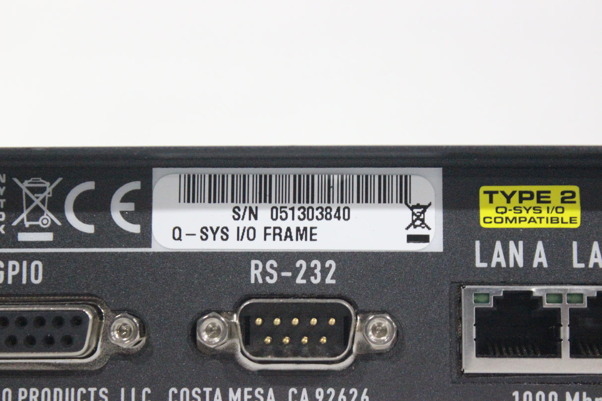 QSC Versatile Q-SYS I/O Frame Network Interface (1583-238)