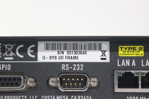 QSC Versatile Q-SYS I/O Frame Network Interface (1583-238)