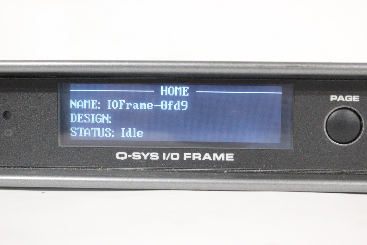 QSC Versatile Q-SYS I/O Frame Network Interface (1583-330)