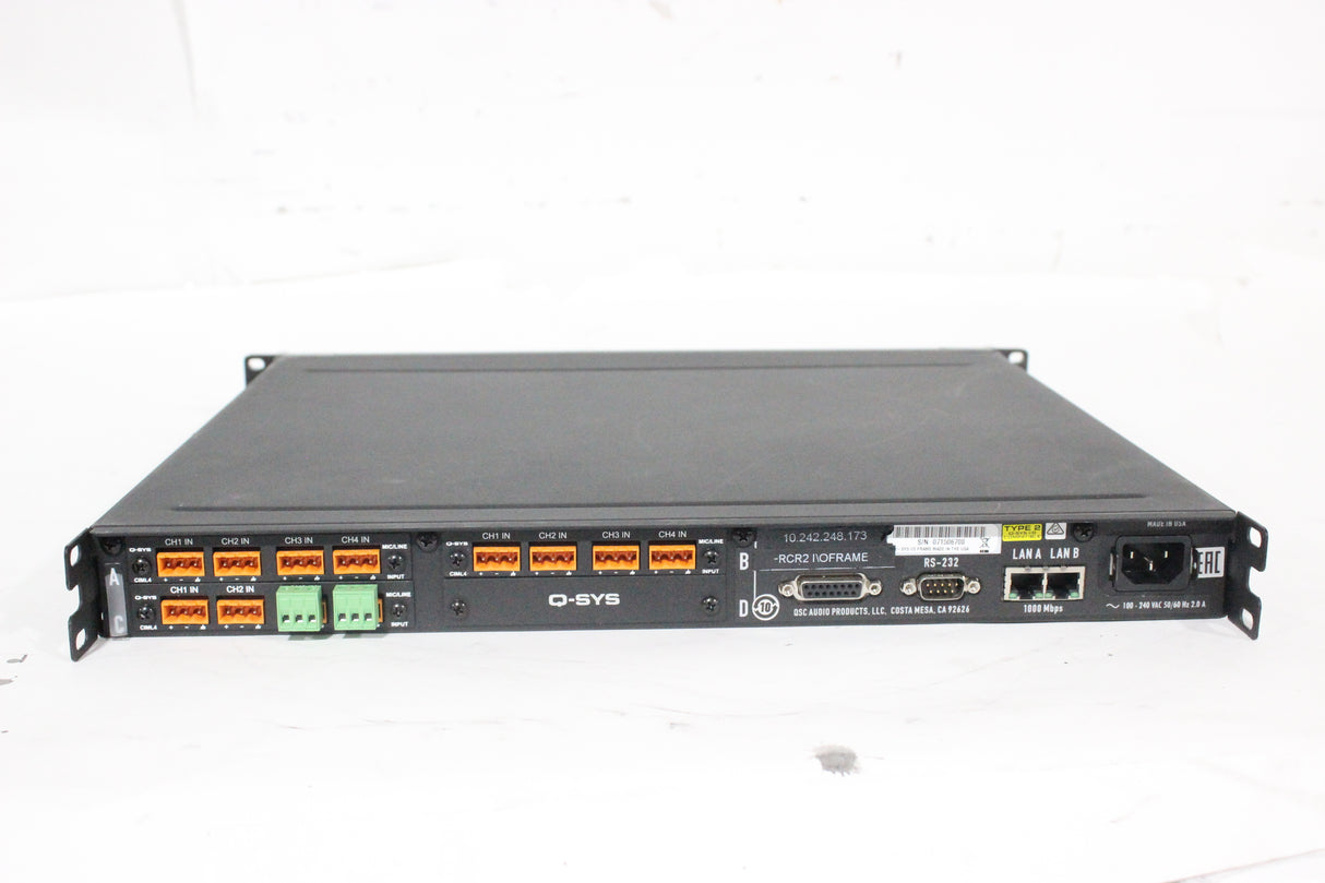 QSC Versatile Q-SYS I/O Frame Network Interface (1583-331)