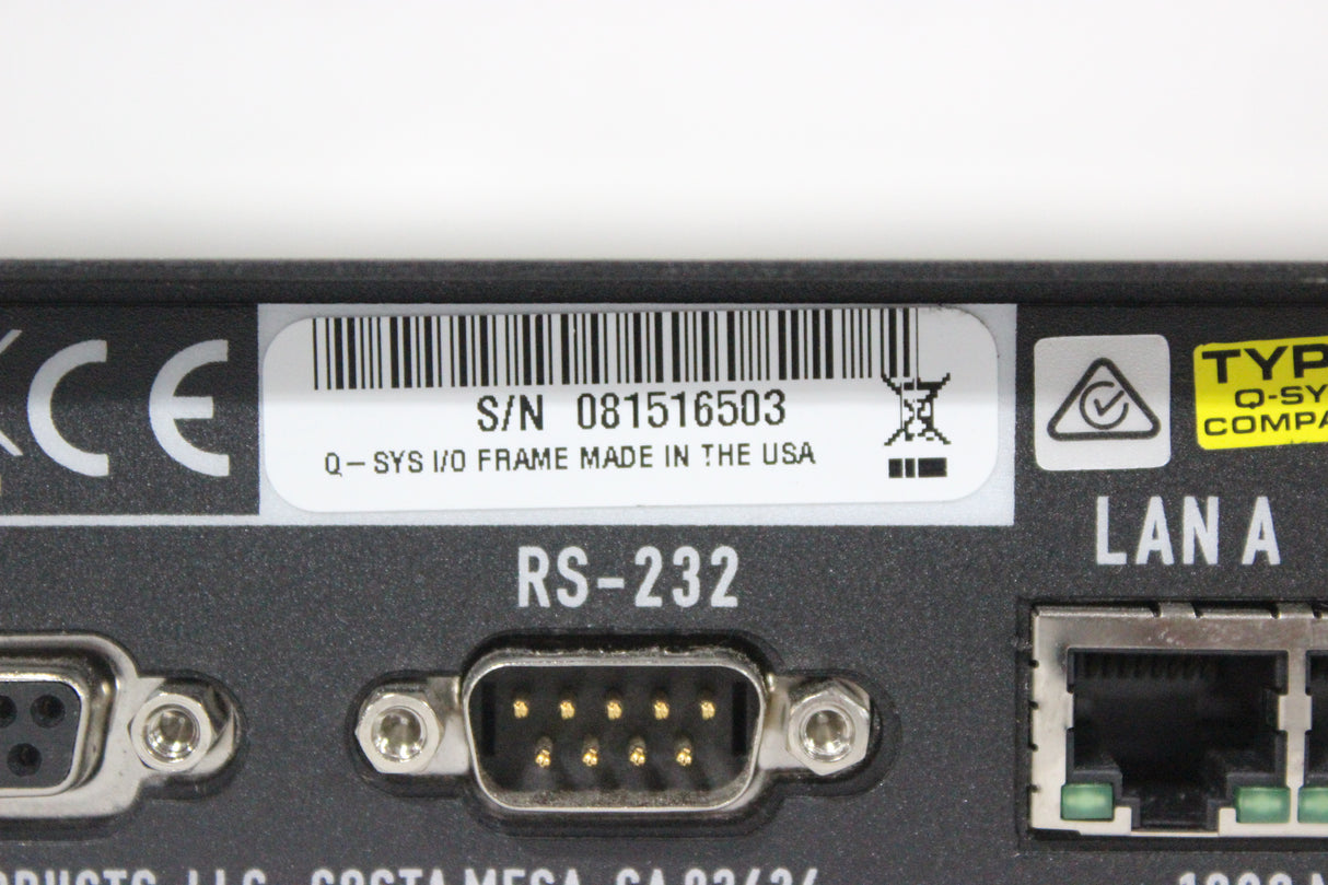 QSC Versatile Q-SYS I/O Frame Network Interface (1583-332)