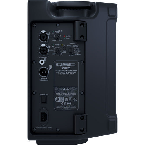 QSC CP8 1,000-watt Powered PA Speaker w/ 8" LF Driver 1.4" HF Driver