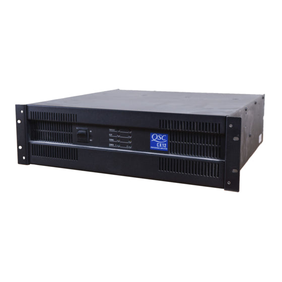 QSC CX12T CX Series 2-channel Professional Power Amplifier,