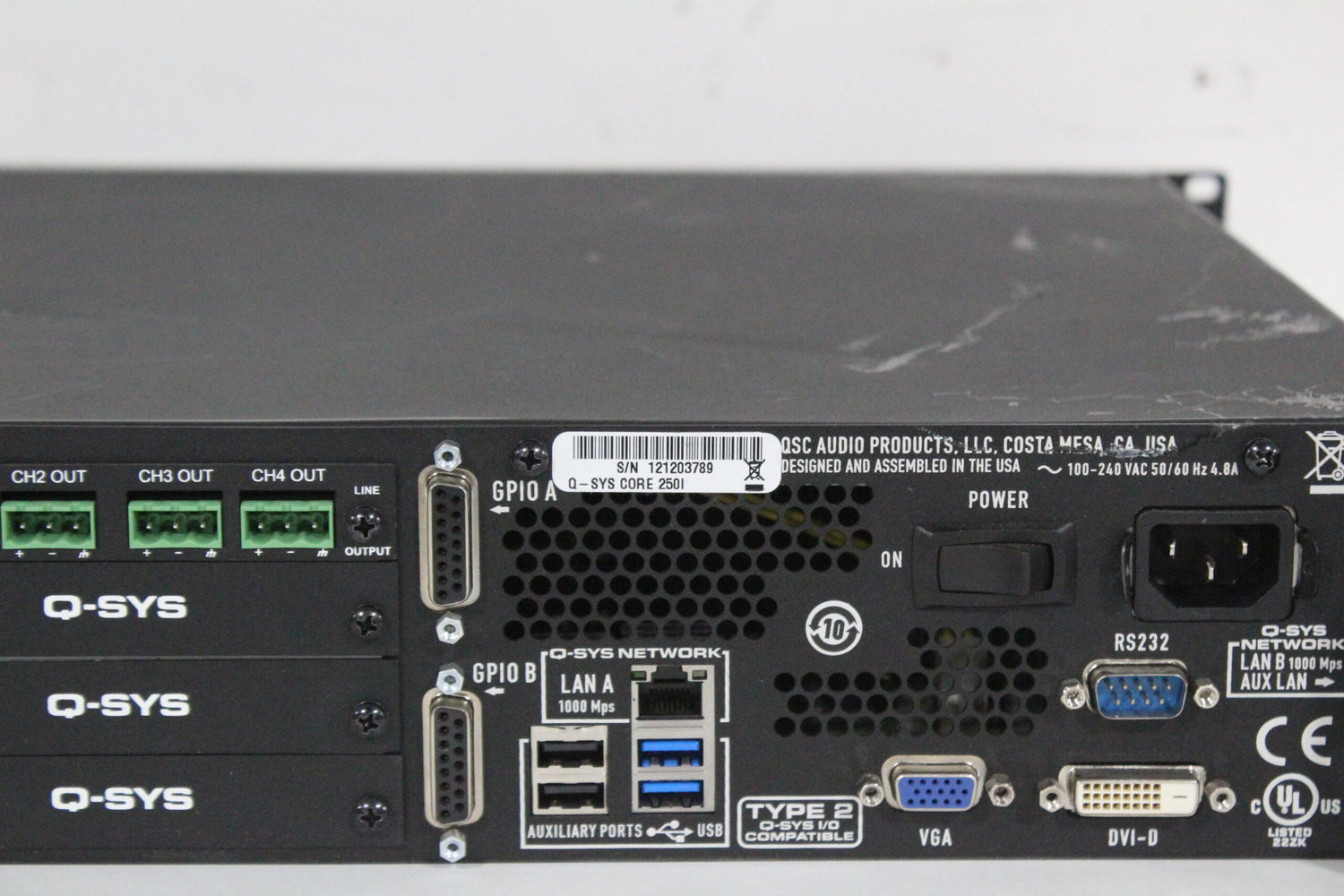 QSC Core 250i Q-SYS Integrated System Platform