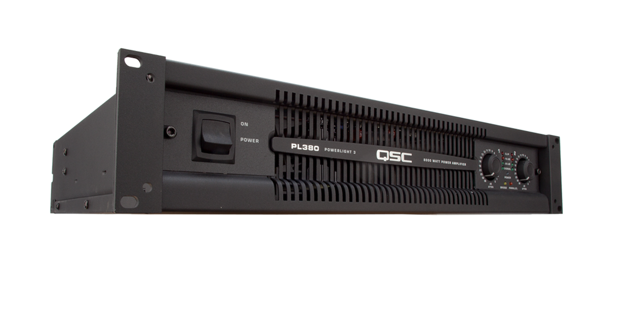 QSC PL380 Powerlight 3 800 Watt Power Amplifier