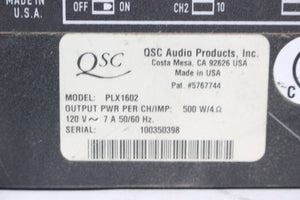 QSC PLX 1804 2-Channel 1800W Power Amplifier