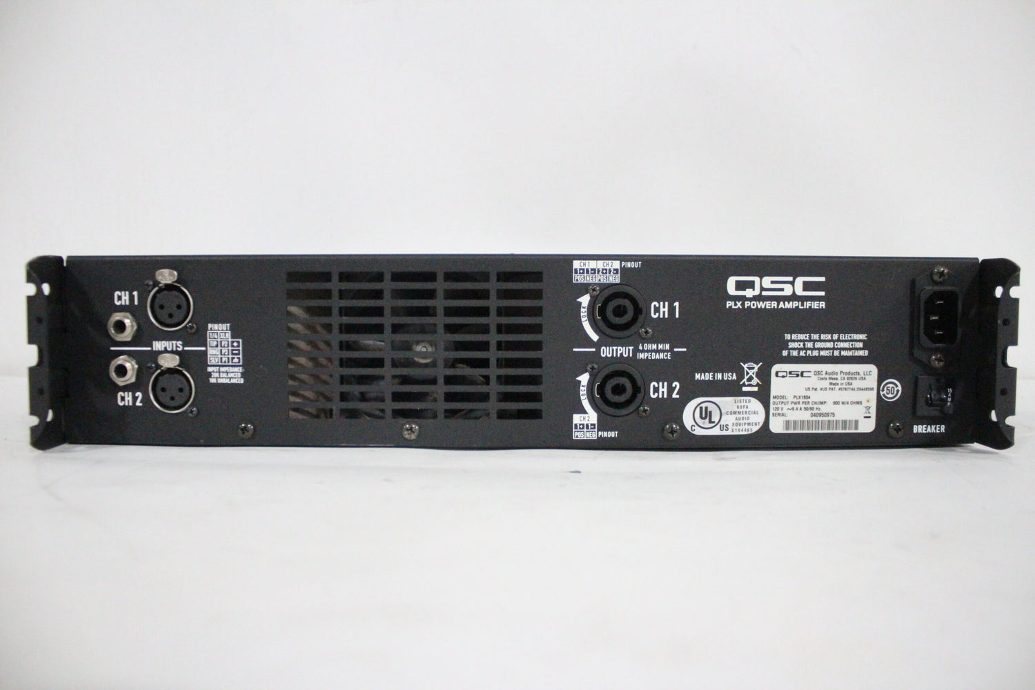 QSC PLX 1804 2-Channel 1800W Power Amplifier